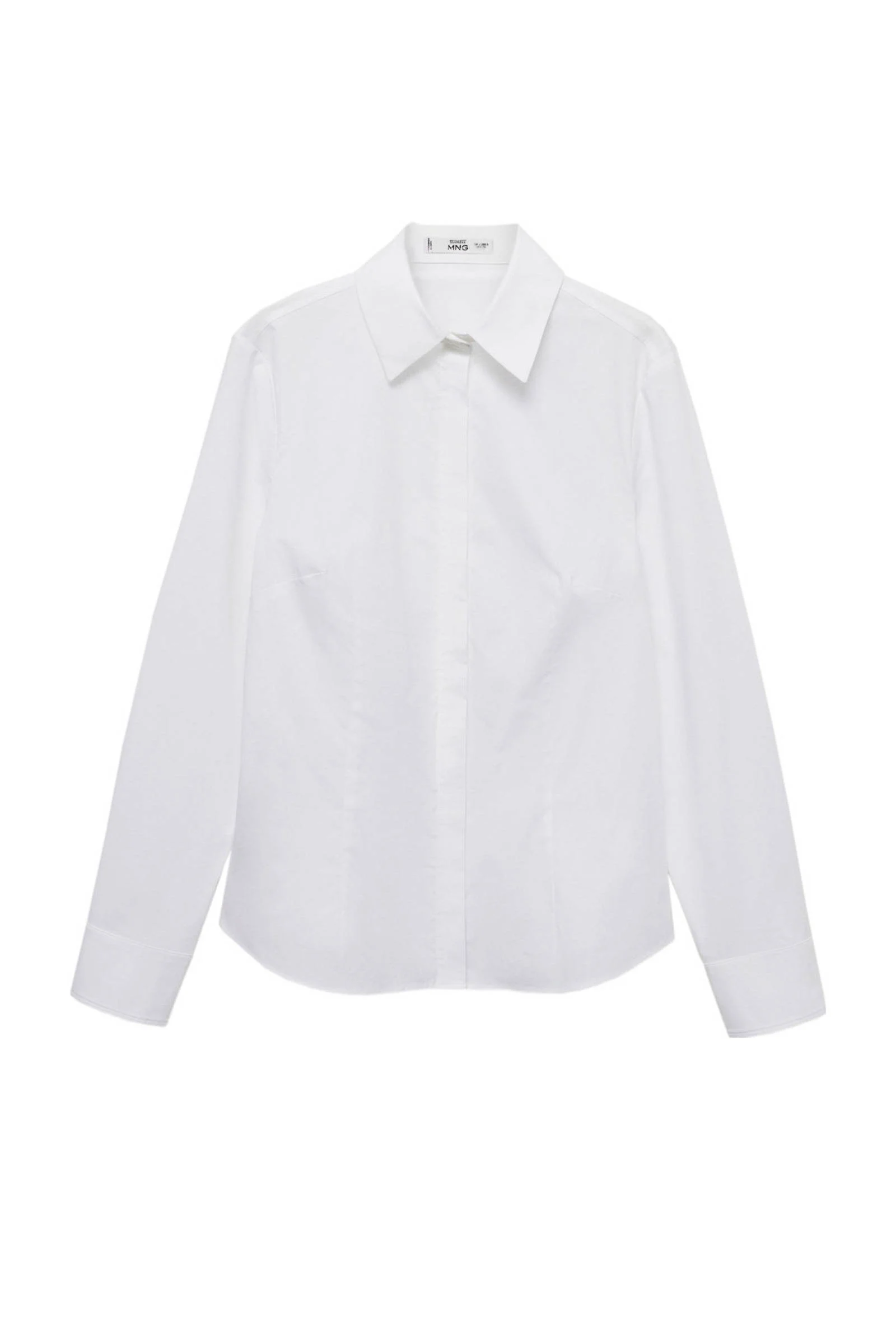 Mango basis blouse wit