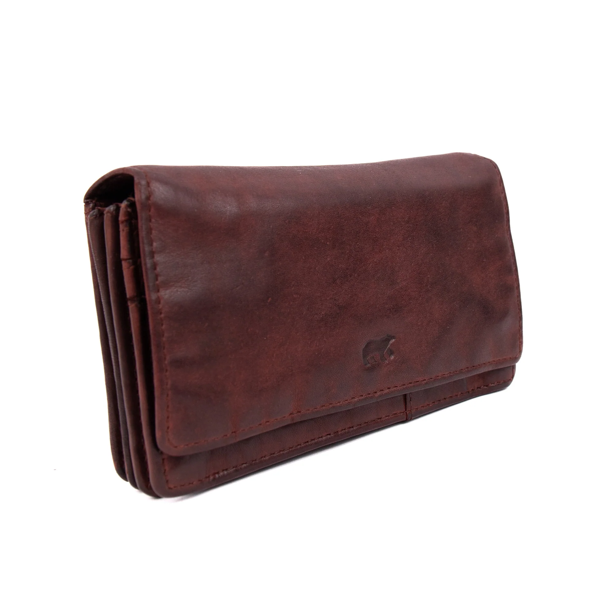 Bear Design Cow Lavato Portemonnee Emma Bordeaux CL782 RFID