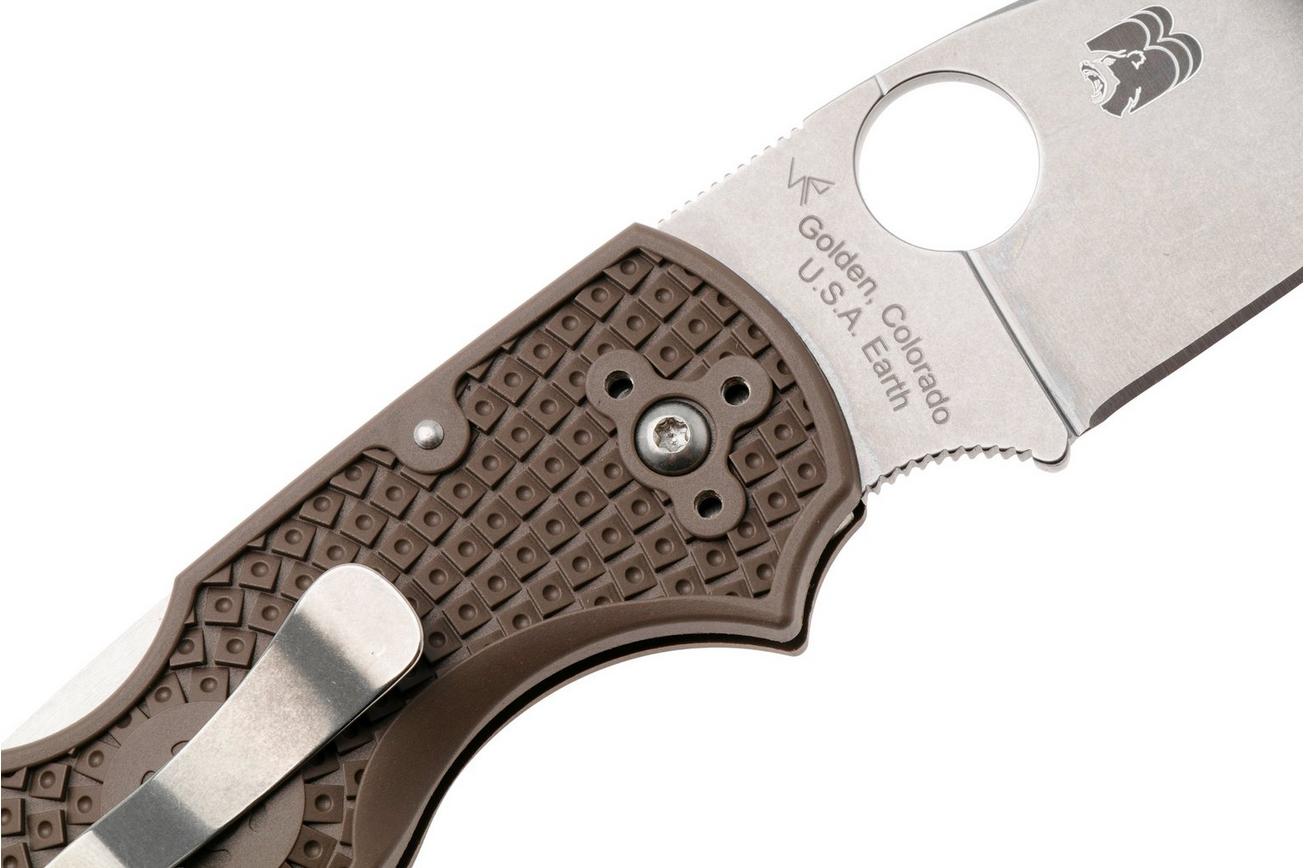 Spyderco Native 5 Lightweight CPM 15V C41PBN15V5 Brown FRN, Sprint Run zakmes