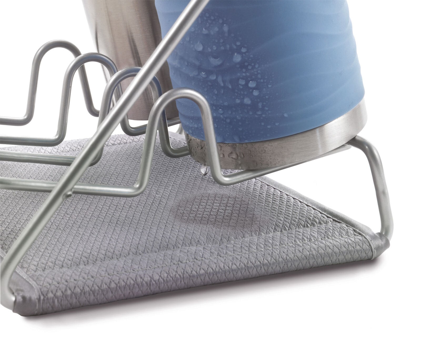 metaltex Abtropfgestell DRYMUG-2 für 2 Becher silber Polytherm®
