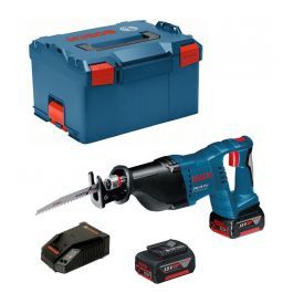BoschGSA 18V-LI  Li-ion accu reciprozaag set (2x5.0Ah) in L-Boxx - 060164J00B
