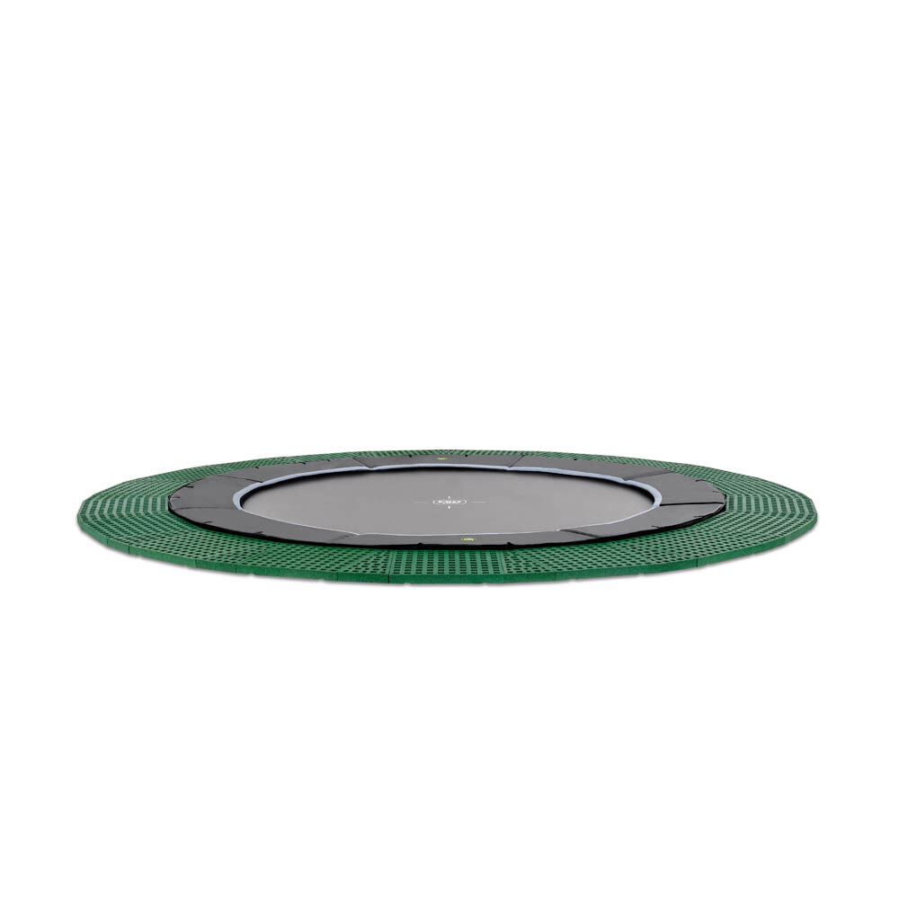 Exit Dynamic - Groundlevel trampoline - Zwart - 366 cm