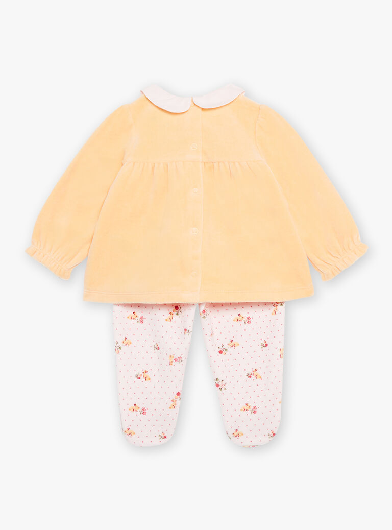 Pyjama mélon et écru