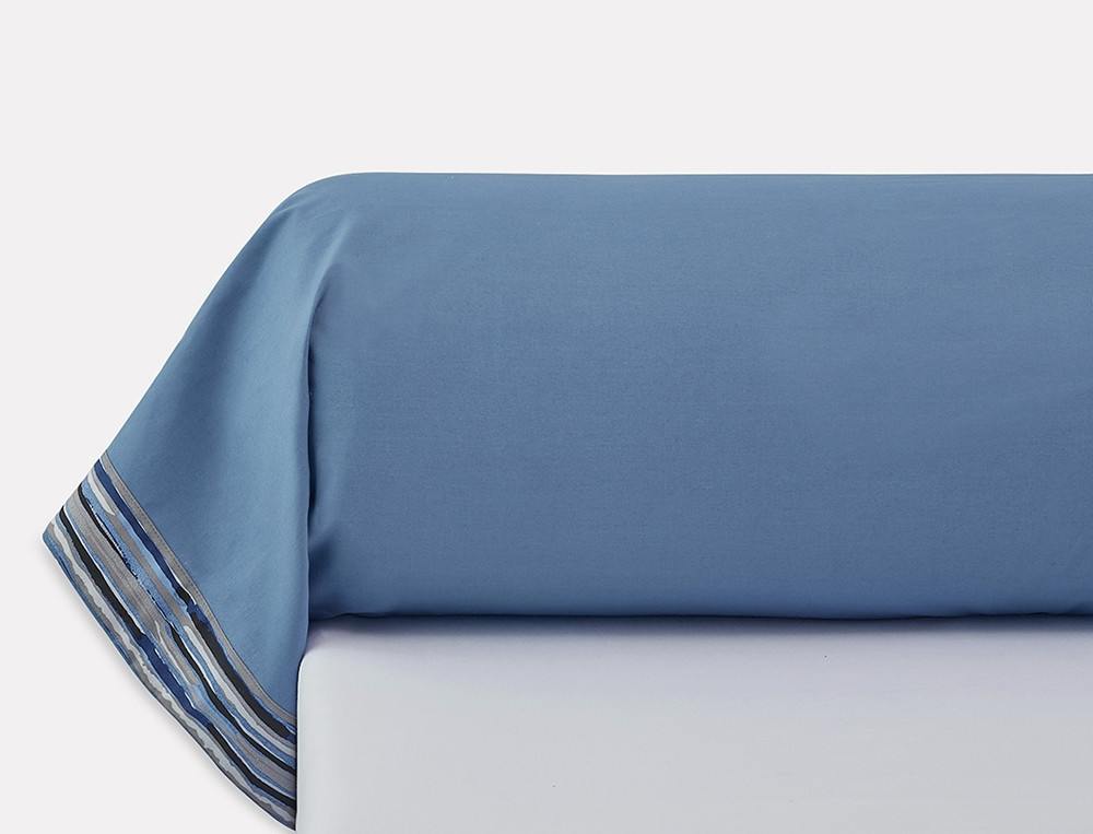 Linge de lit-Infiniment bleu