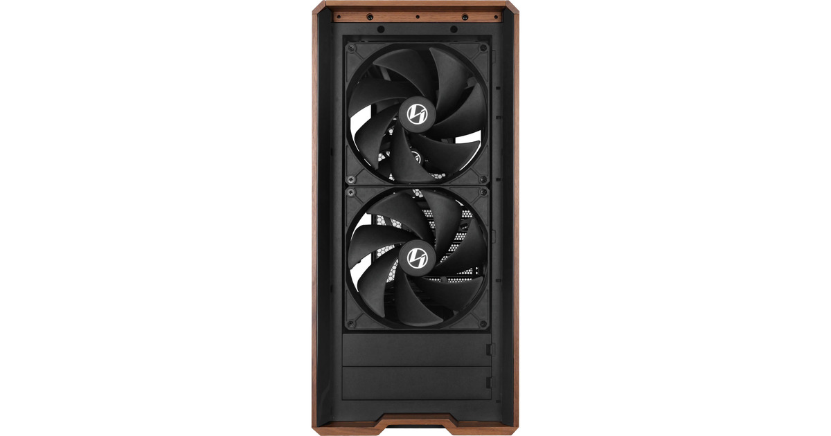 Lian LiLANCOOL 217 midi tower behuizing  (Zwart/houtkleur | 2x USB-A | 1x USB-C | Tempered Glass)