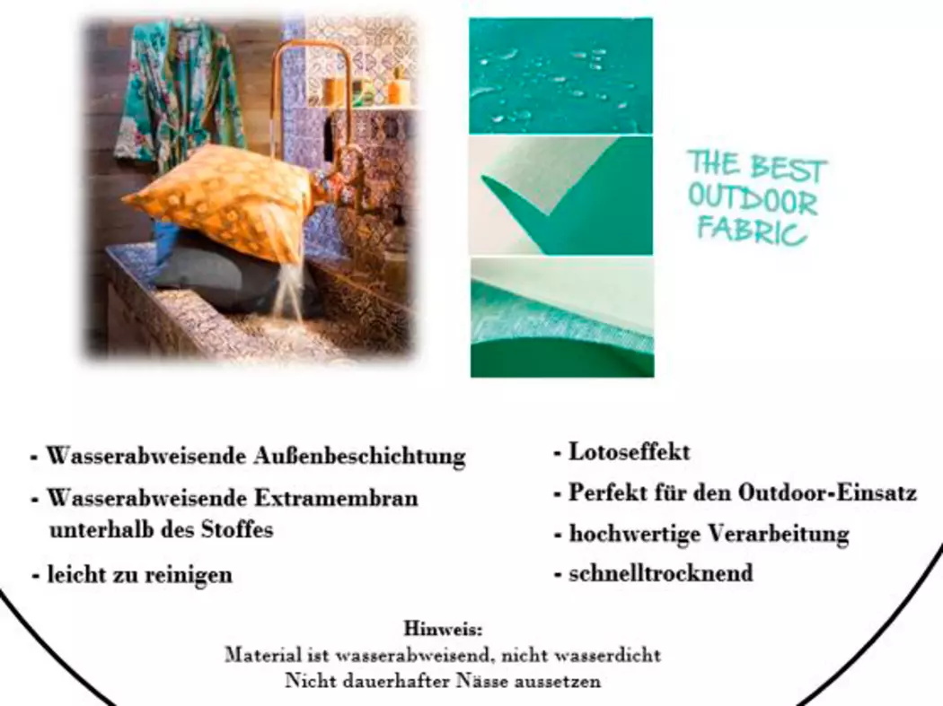 Outdoor-Kissen Vivero 50 x 50 cm