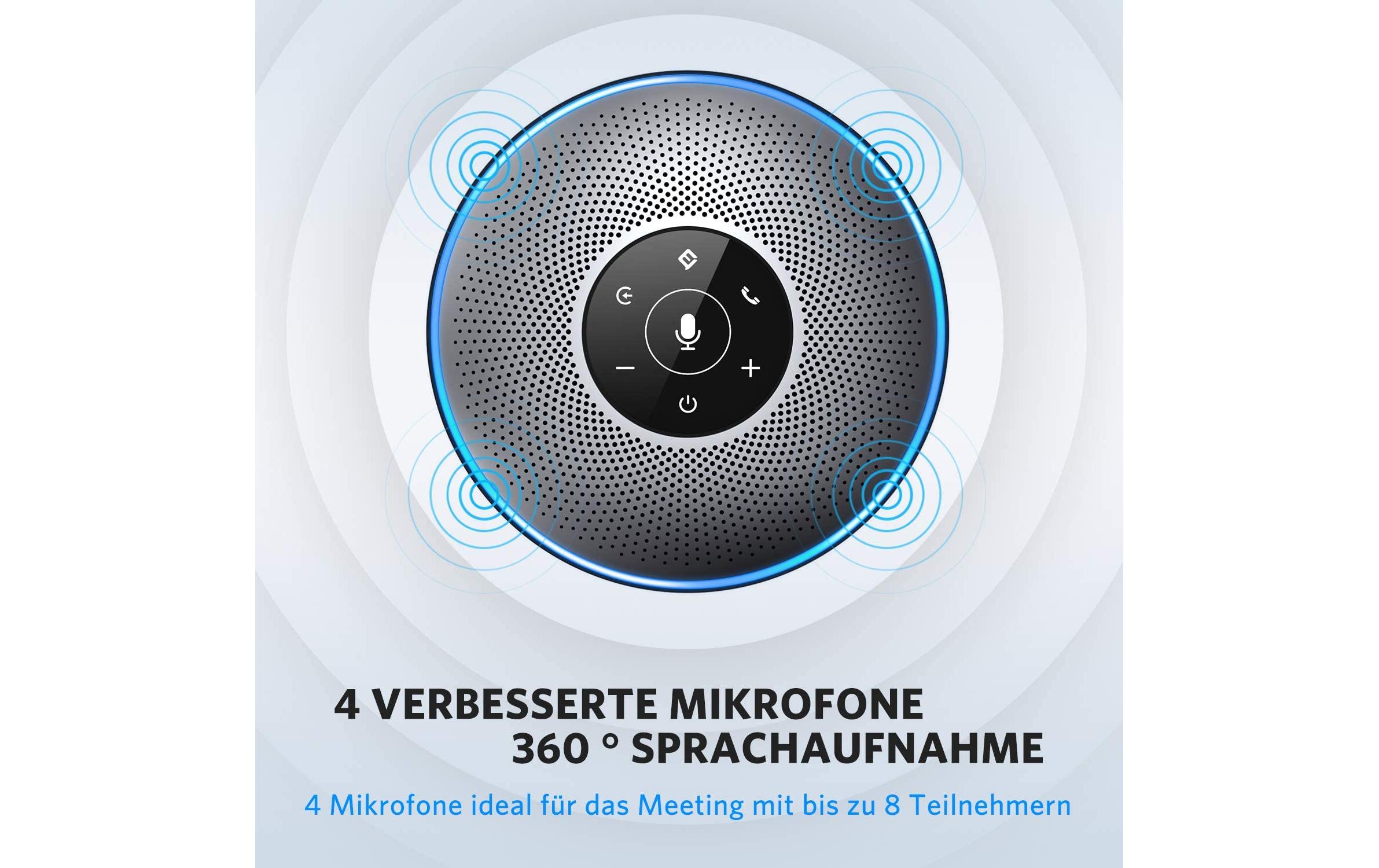 Speakerphone OfficeCore M2 USB Grau, mit Bluetooth Dongle<br>EMeet OfficeCore M2 USB Speakerphone mit Bluetooth Dongle