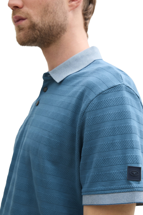 Tom Tailor blauwe heren polo