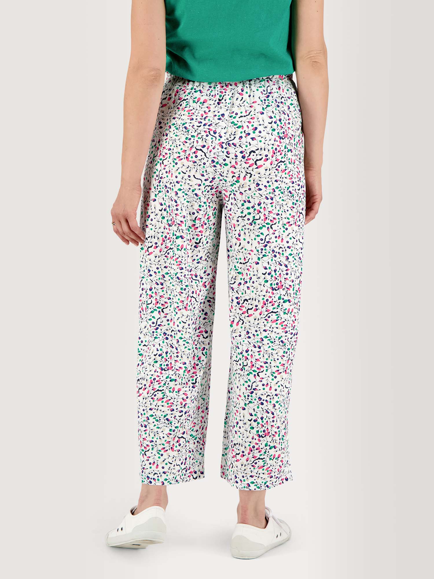 Pantalon Femme Fluide Taille Haute Elastiquée Multico