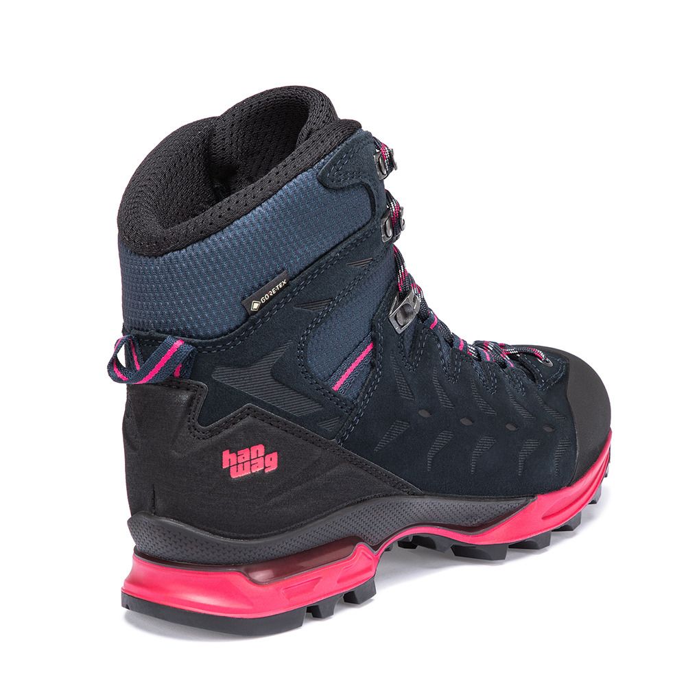 Hanwag MAKRA TREK GTX - Chaussures randonné Femme navy/pink