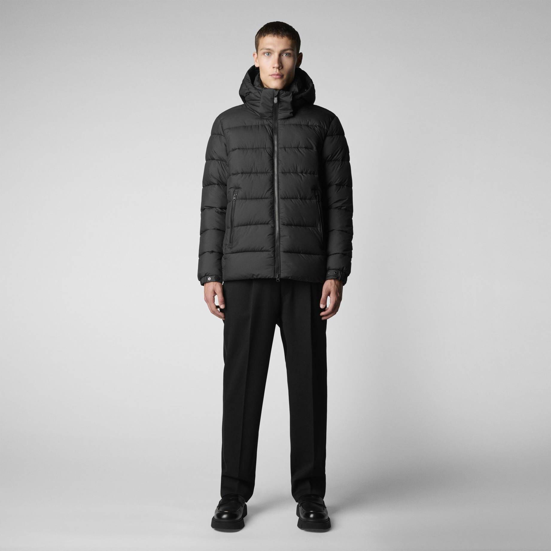 SAVE THE DUCK| Heren Steppjacke mit Kapuze BORIS