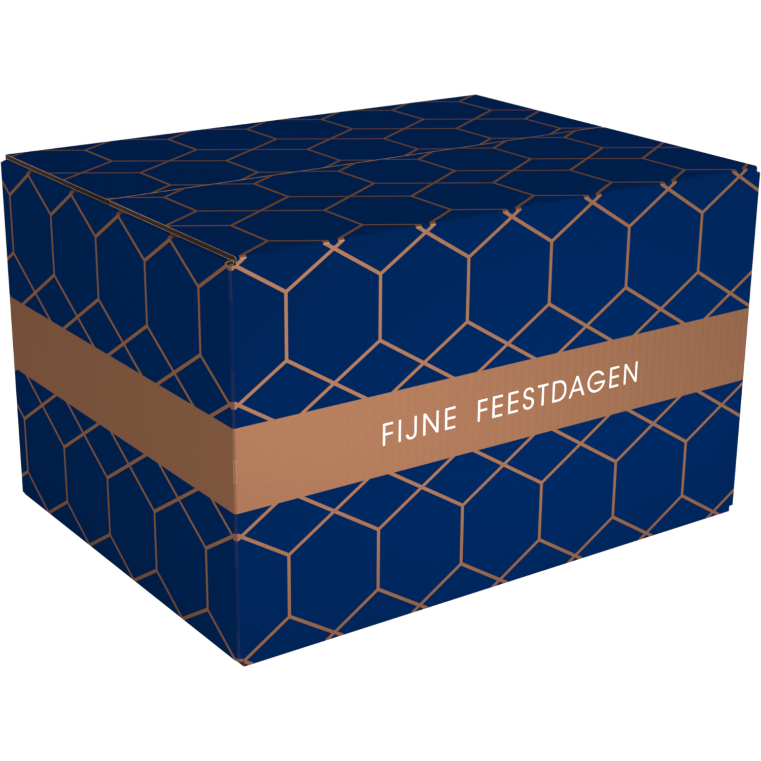 Kerstpakketdoos, Mountain Lodge, golfkarton, 55x39x30cm, Kerstmis, e,