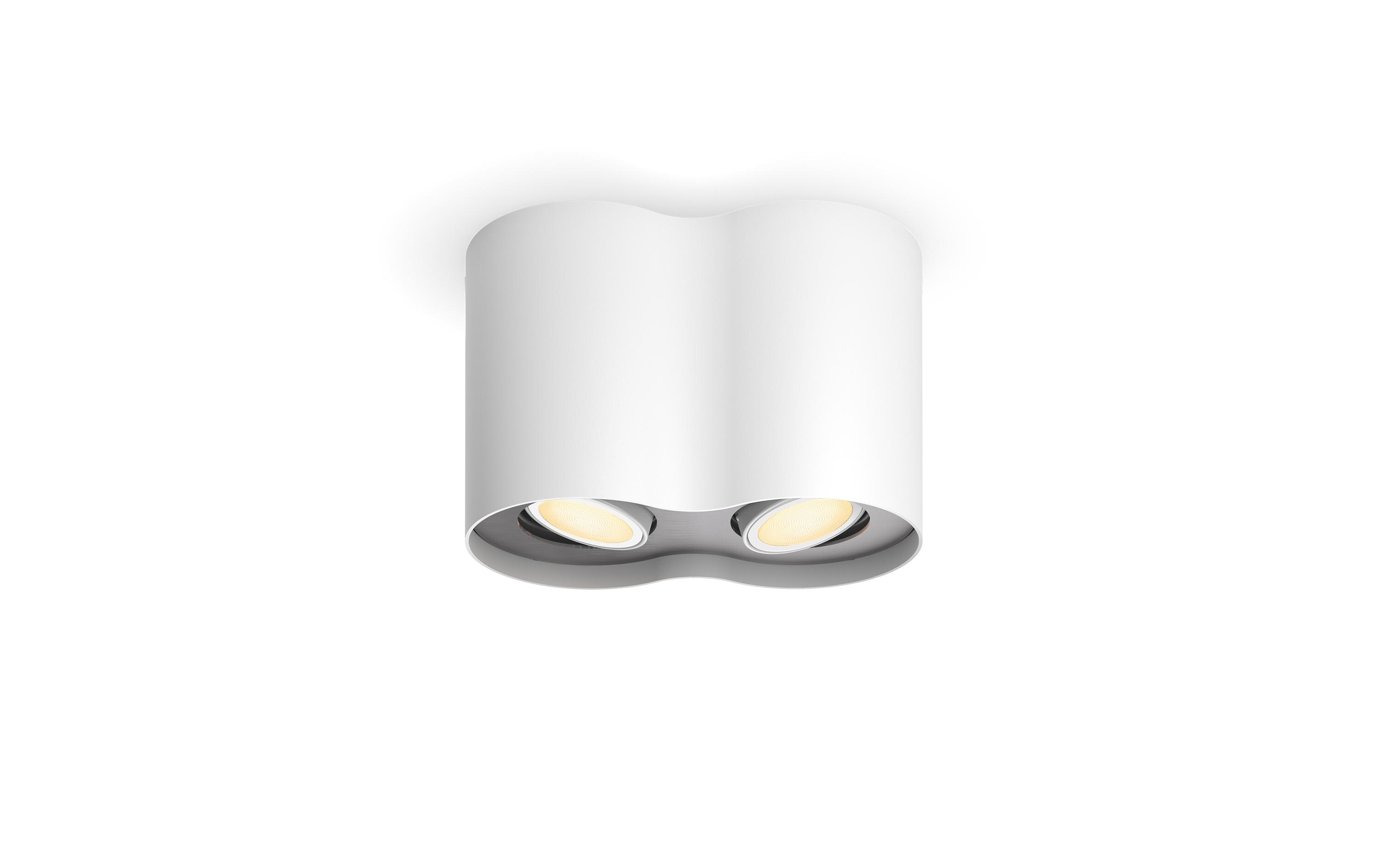 White Ambiance Pillar Doppelspot inkl. Dimmschalter Weiss<br>Flexibles Licht für jeden Raum