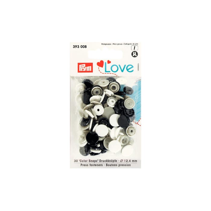 Prym-30 color snaps mix 12,4 mm