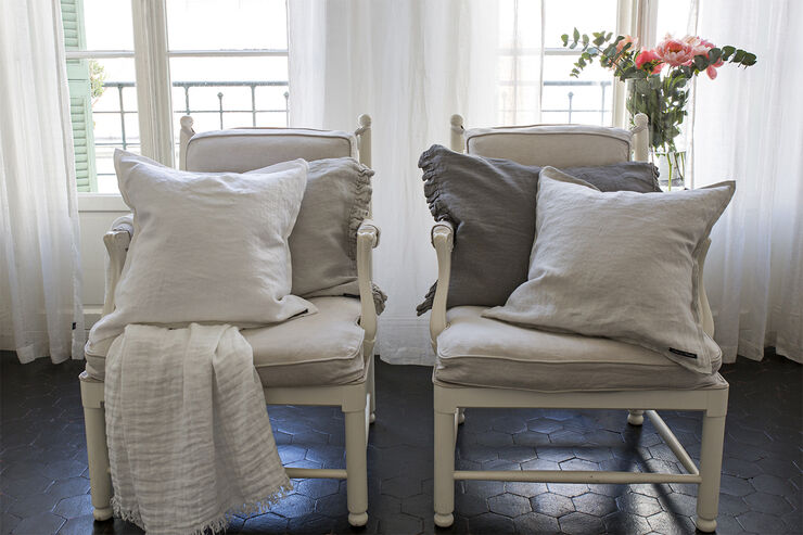 Himla Hannelin THROW white/white 130x170 White
