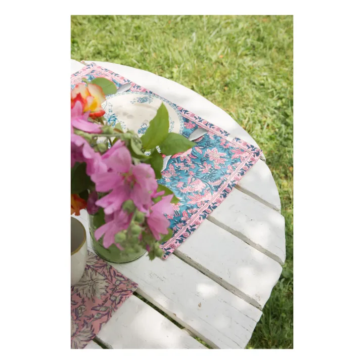 Louise Misha Sets de table Carlitta - Set de 2 | Bleu