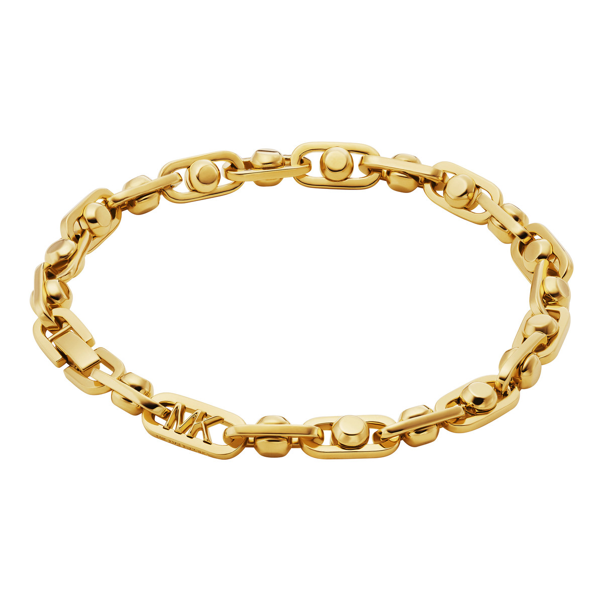 Bracelet MICHAEL KORS laiton doré maille fantaisie 18 cm