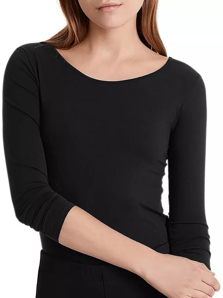 MARC CAIN Langarmshirt  schwarz