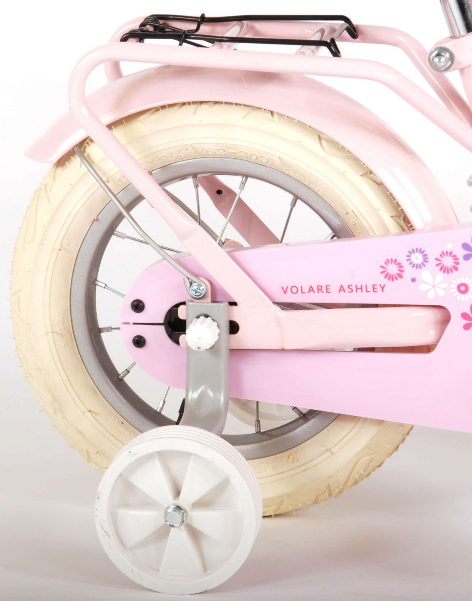 TPFSports Ashley Kinderfahrrad - Mädchen - 12 Zoll - Rücktritt + Handbremse - Weiß