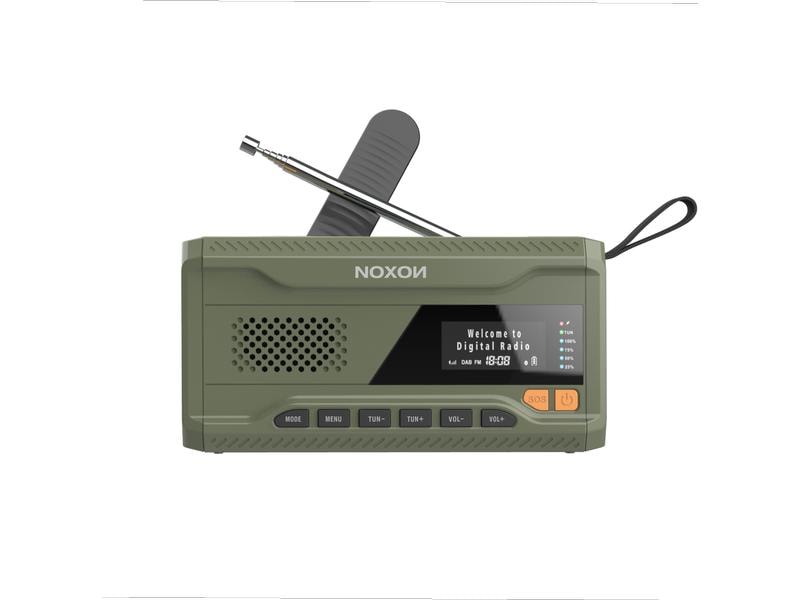 Noxon DAB  Radio Dynamo Solar 211 Grün Notfall DAB  Radio