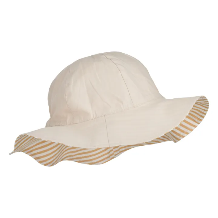 Liewood Chapeau Reversible Coton Bio Amelia | Jaune moutarde