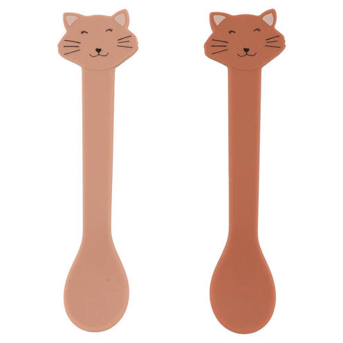 Lot de 2 cuillères silicone Mrs. Cat - Rose - TRIXIE