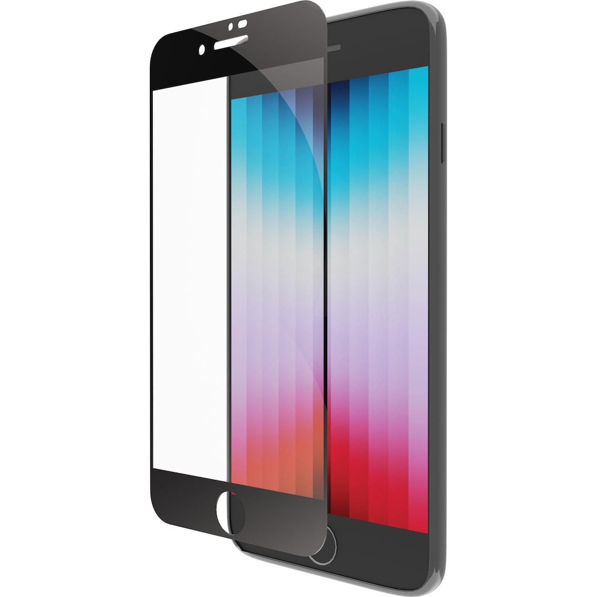 Dbramante1928 Eco-Shield iPhone SE/8/7 skjermbeskytter (sort)