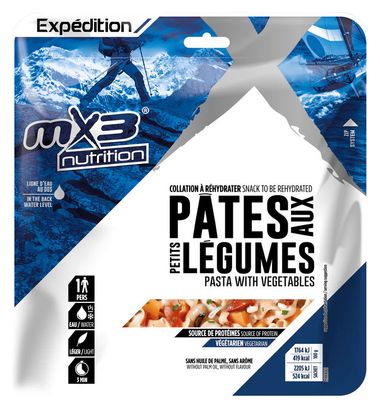 Repas Lyophilisé MX3 Pâtes aux Petits Légumes - 125 g