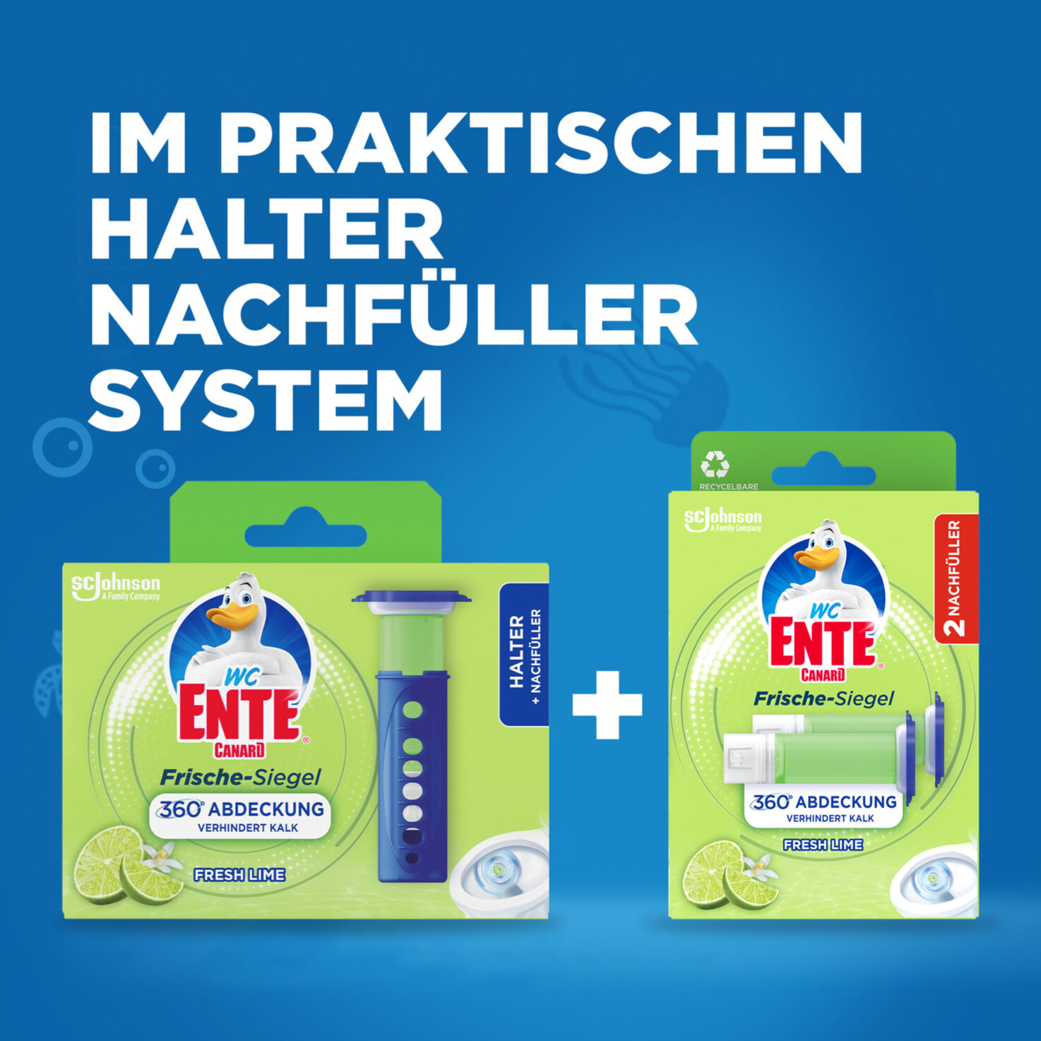 WC-Ente Frische-Siegel 2er Nachfüller Fresh Lime