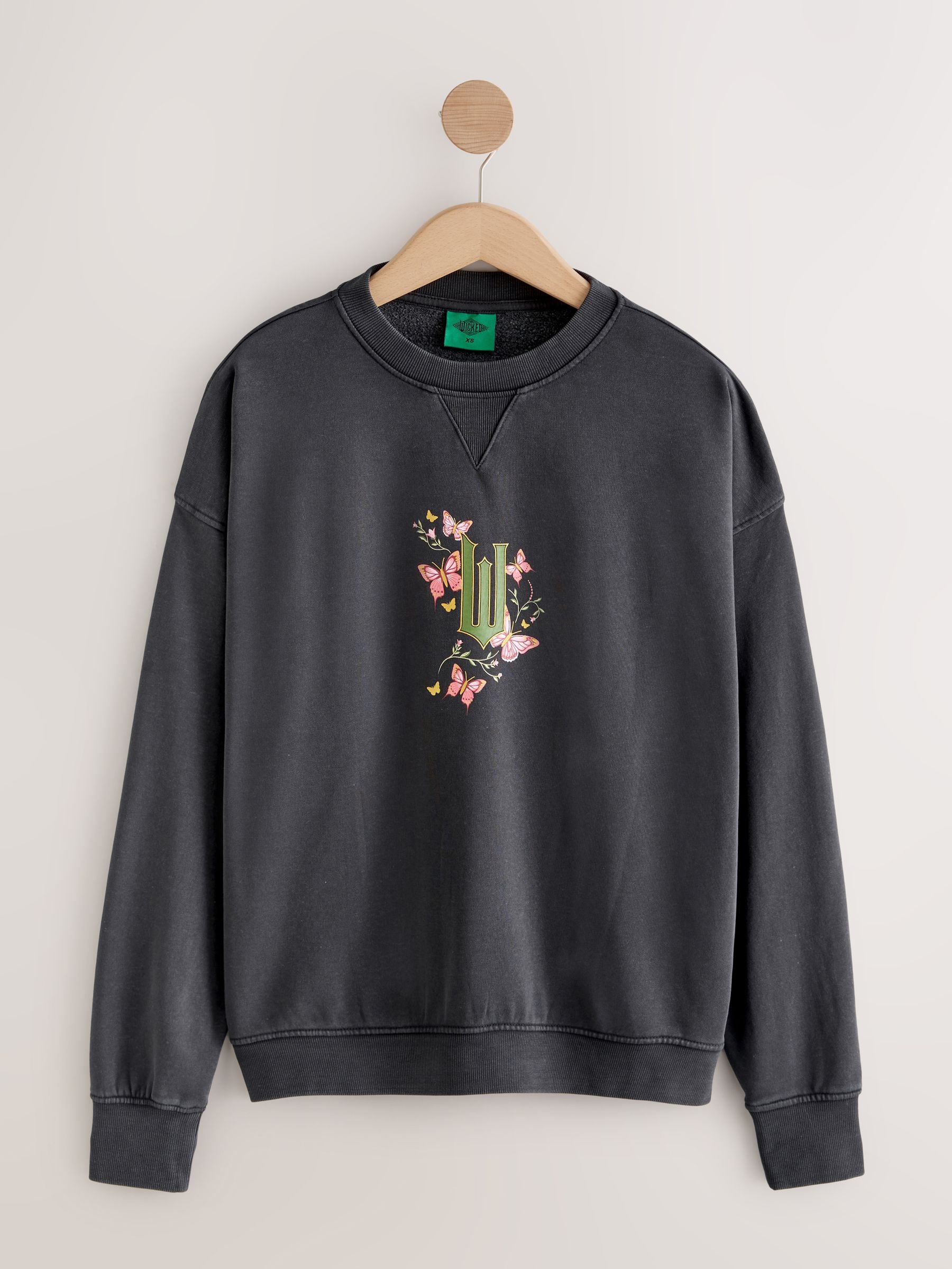 Marineblauw - Official Wicked Licence Graphic Longsleeve Crewneck Sweatshirt