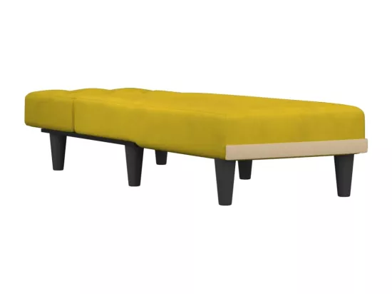 Prolenta Premium - Chaise longue jaune velours