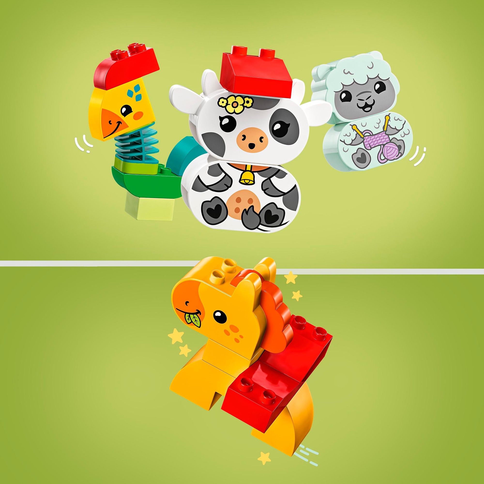 LEGO Konstruktionsspielzeug DUPLO Tierzug