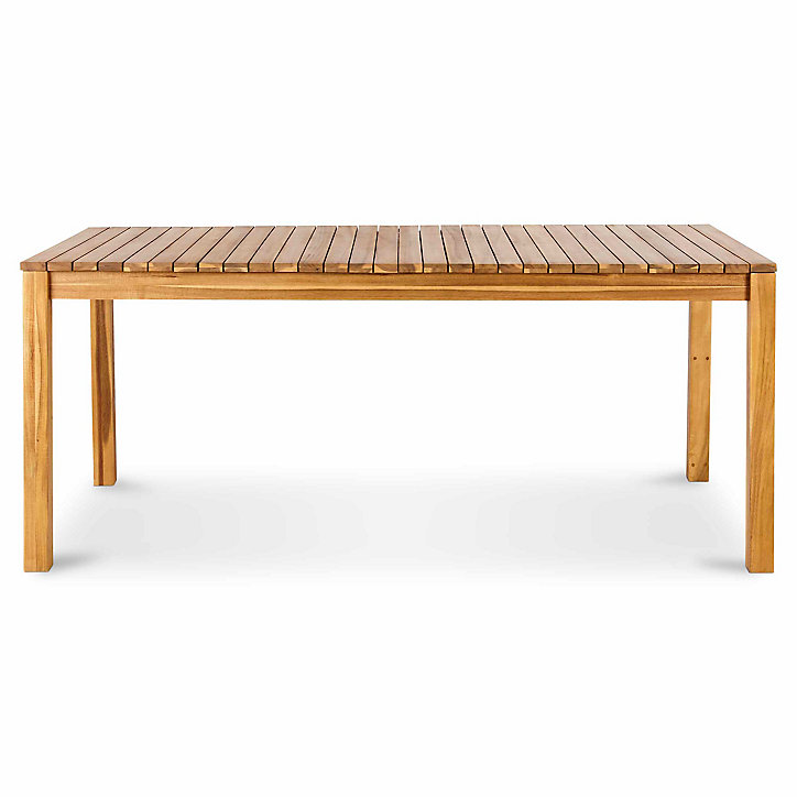 Table de jardin Denia en bois coloris bois L.180/228 x l.90 x H.75 cm