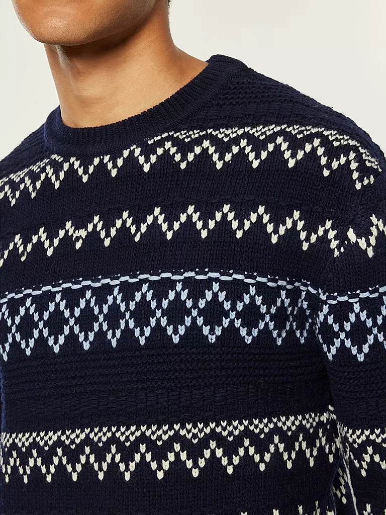 KNOWLEDGE COTTON APPAREL Pullover blau