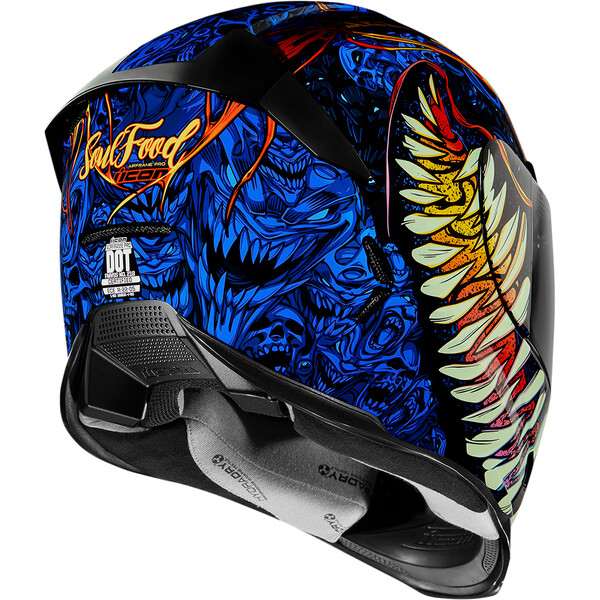 Icon - Casque Airframe Pro Soul Food™ Noir / Bleu / Jaune