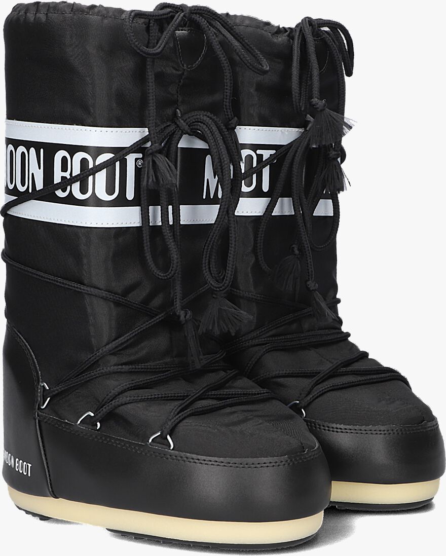 MOON BOOT zwarte moon boot  mb icon nylon