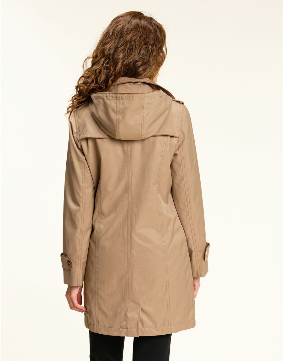 Parka-trench camel