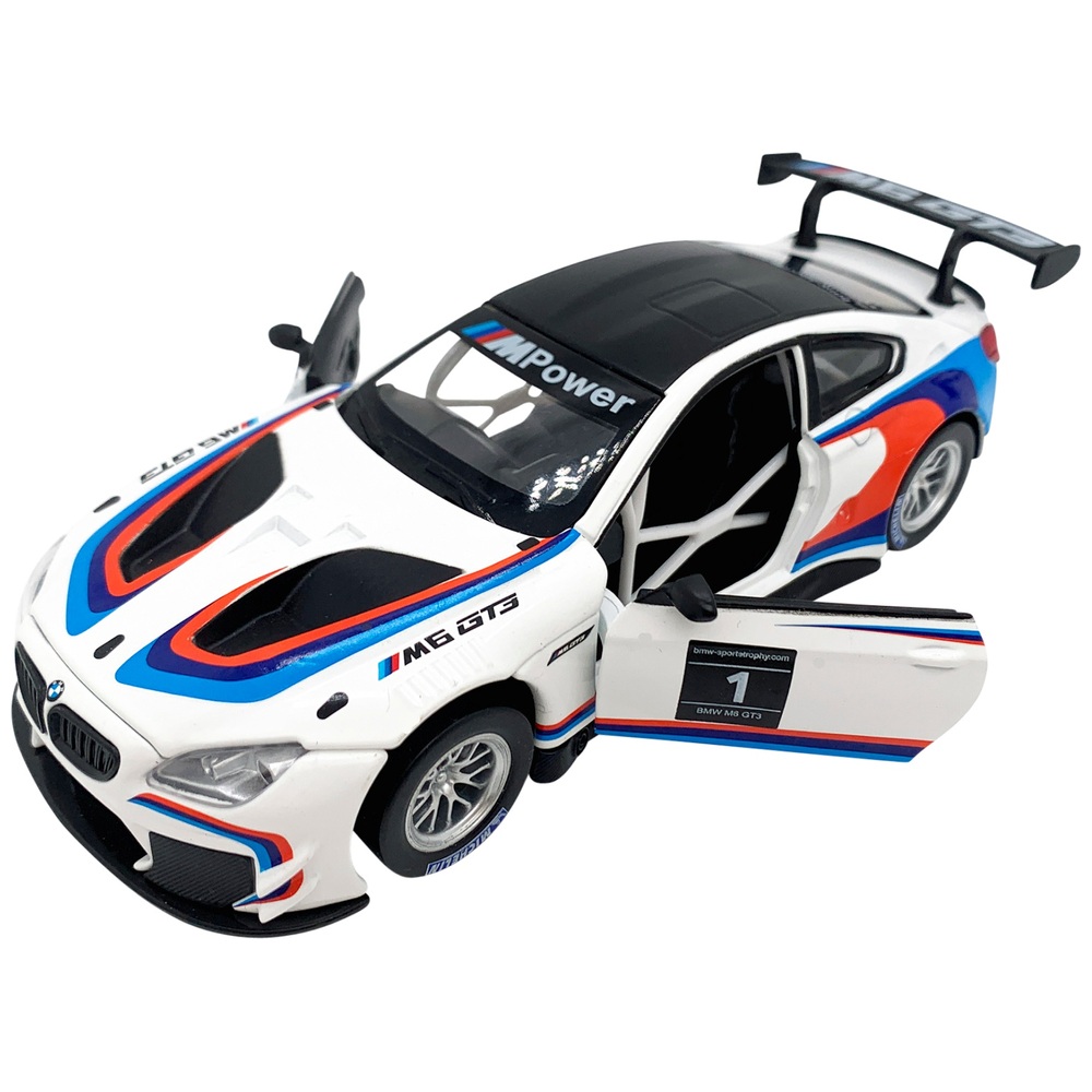 BMW M6 GT3 Pull Back Diecast-Modellauto im Maßstab 1:32