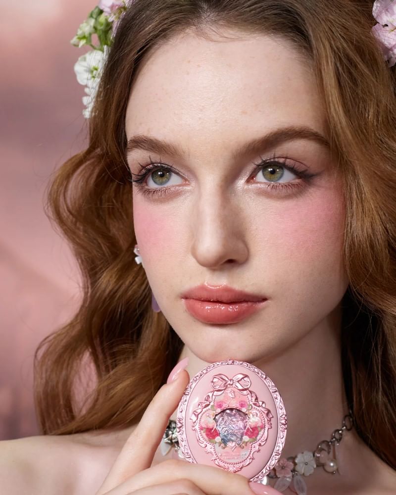 Flower Knows - Midzomer Sprookjes Fluweel Embossed Blush - 02