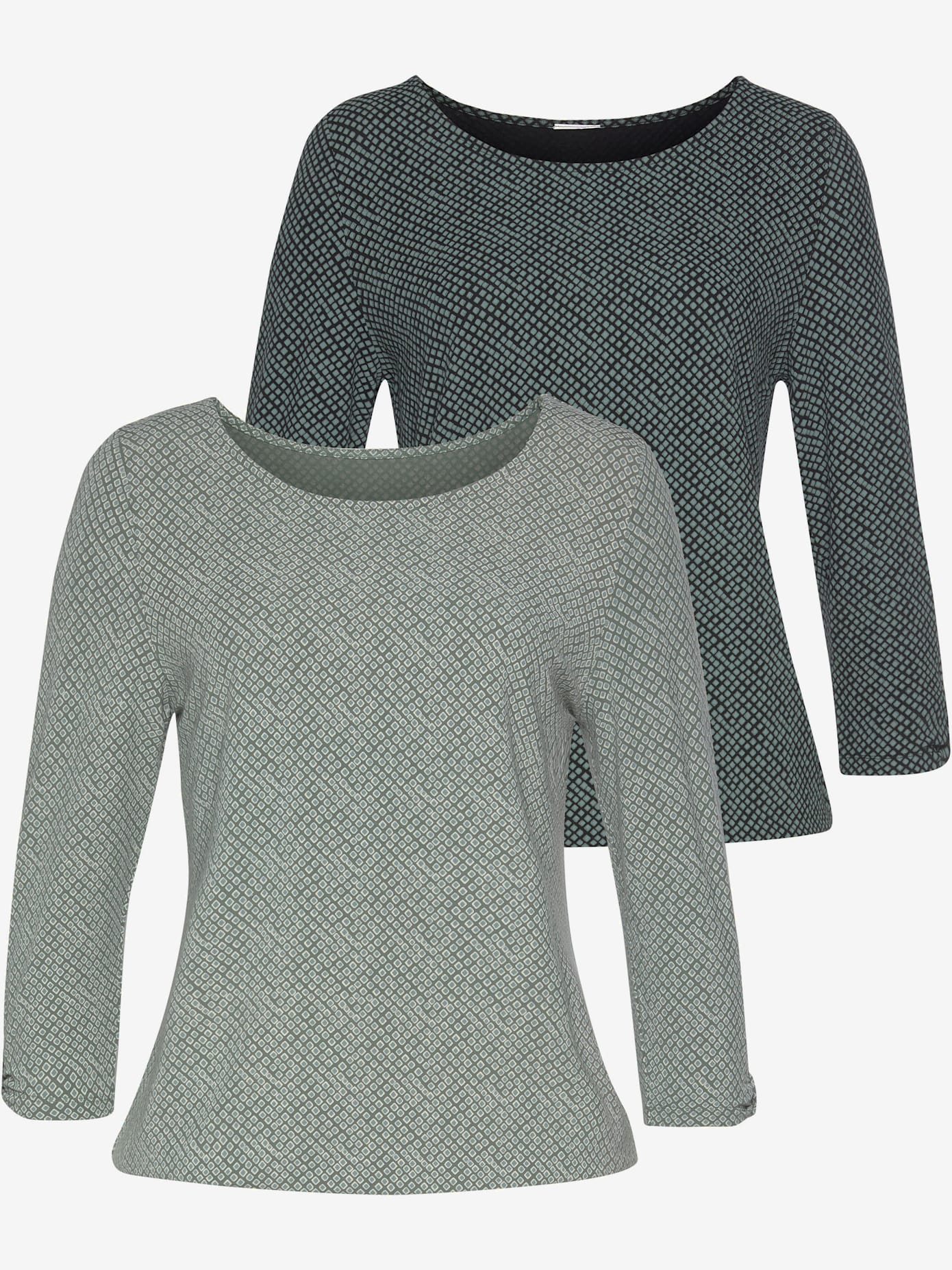 T-shirt à manches 3/4 petit nœud et découpe à la finition des manches