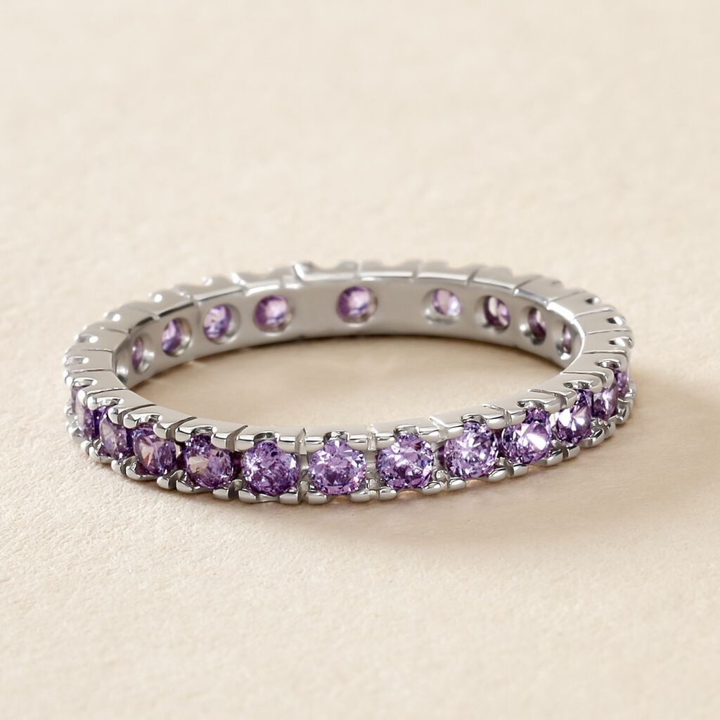 Bague Rio Argent Blanc Oxyde De Zirconium