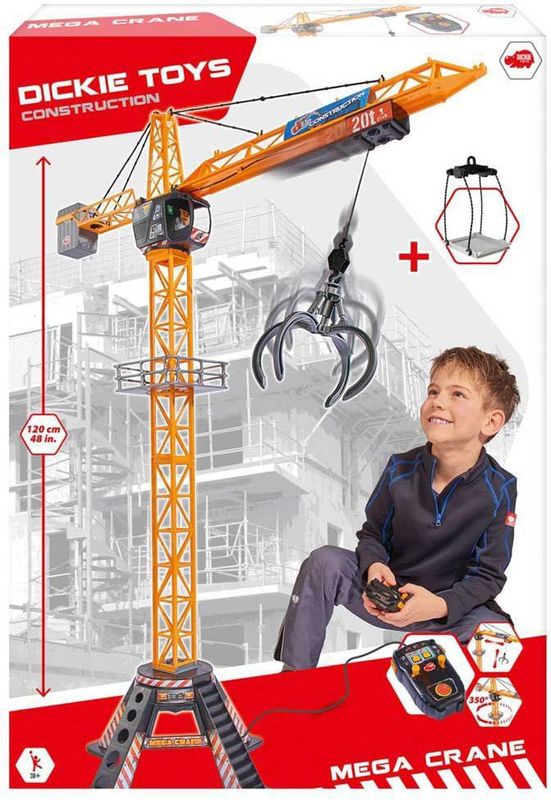 DICKIE TOYS - Mega Crane - Speelgoed - Bouwset - Constructie