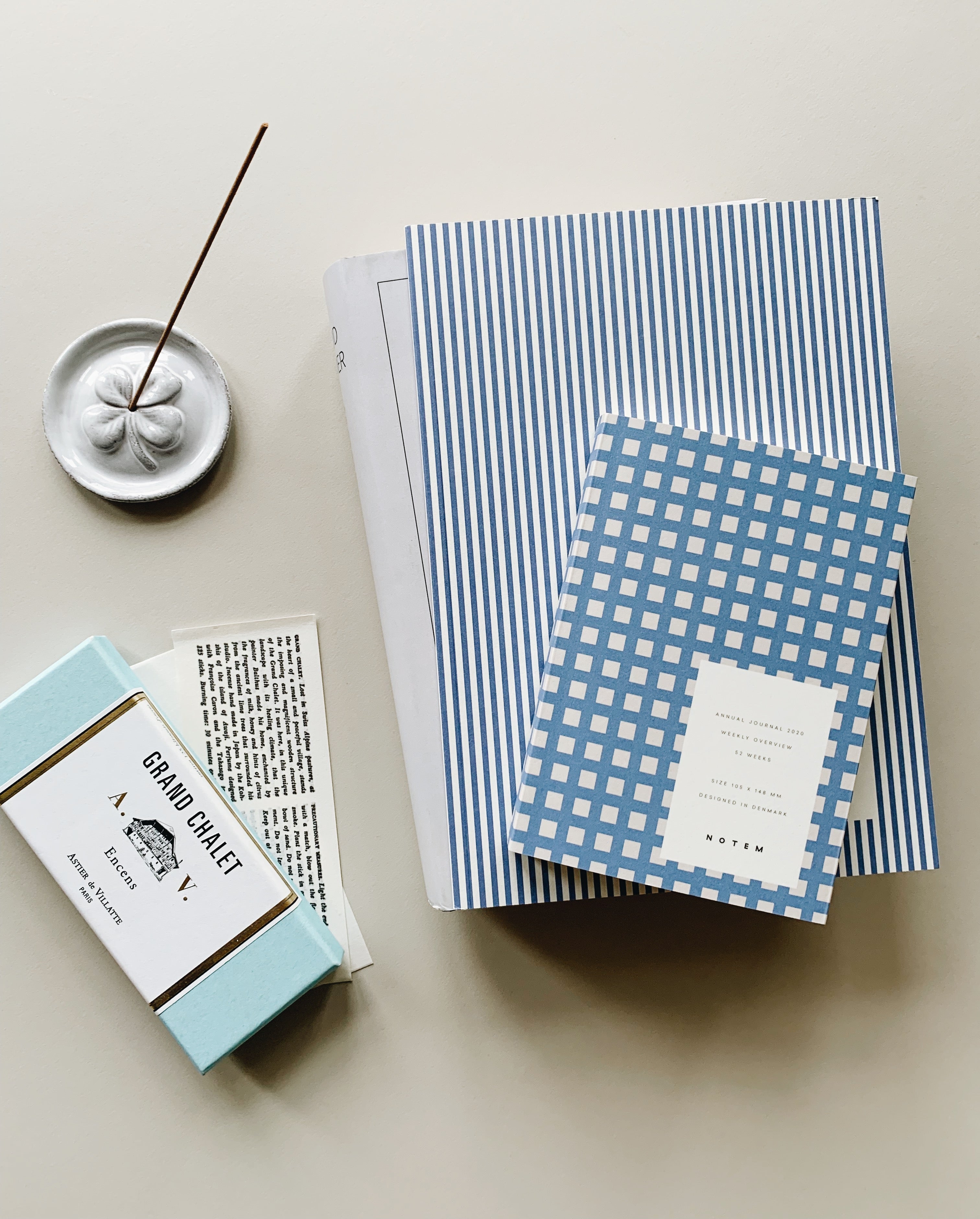 Notem  VITA notesbog, medium - Blue Lines