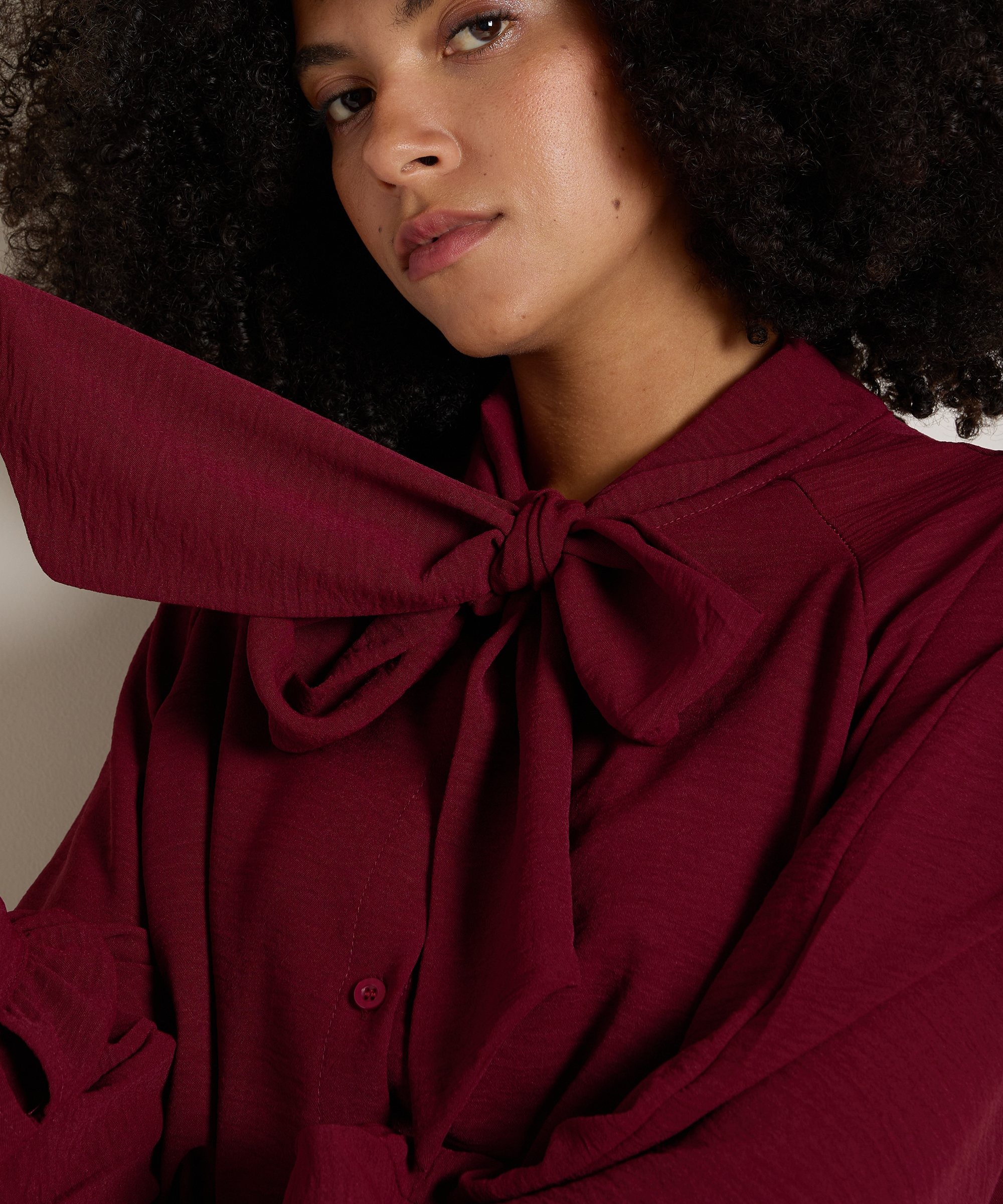 blouse met strik