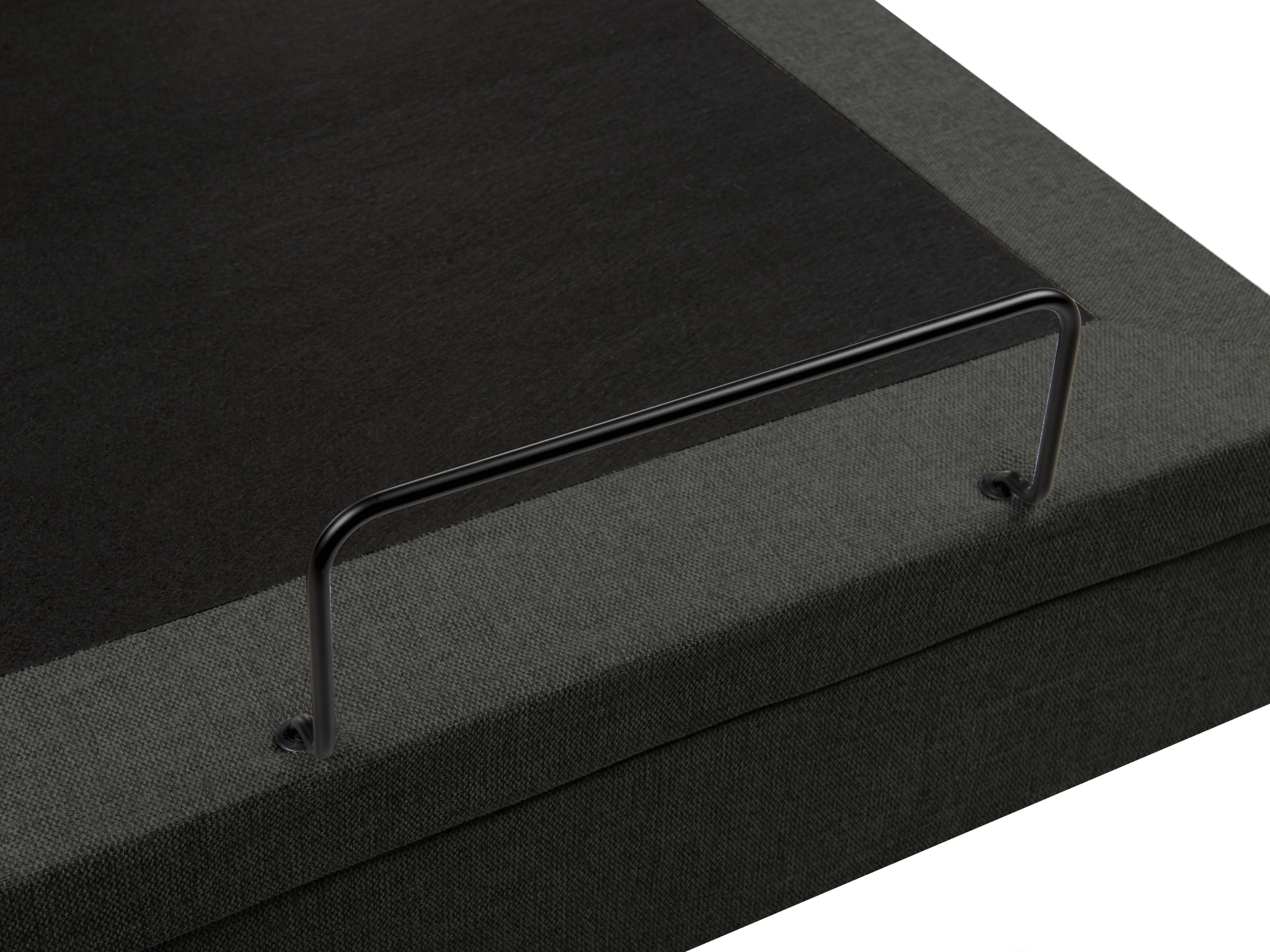 Verstelbaar bed zonder hoofdbord Stof CASTELLAN 180 x 200 cm Donkergrijs