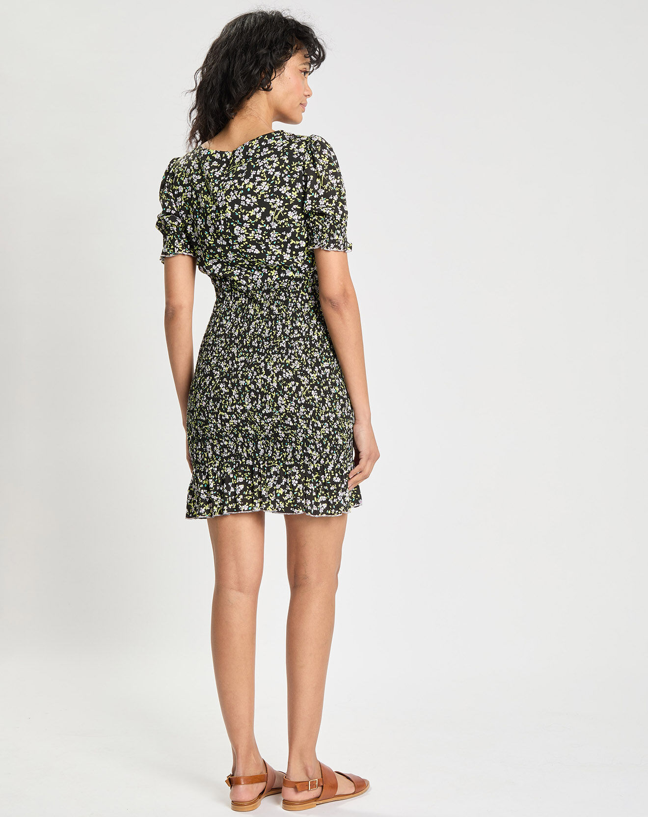 Tommy Jeans Robe smock body à fleurs multicolore