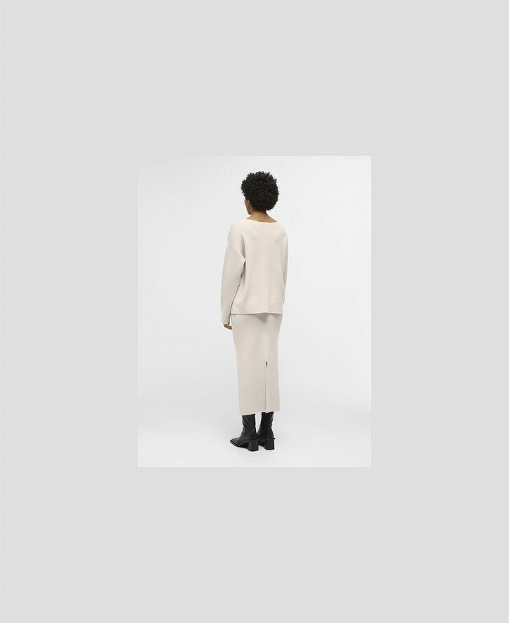 Object OBJREYNARD V-NECK PULLOVER NOOS Silver gray
