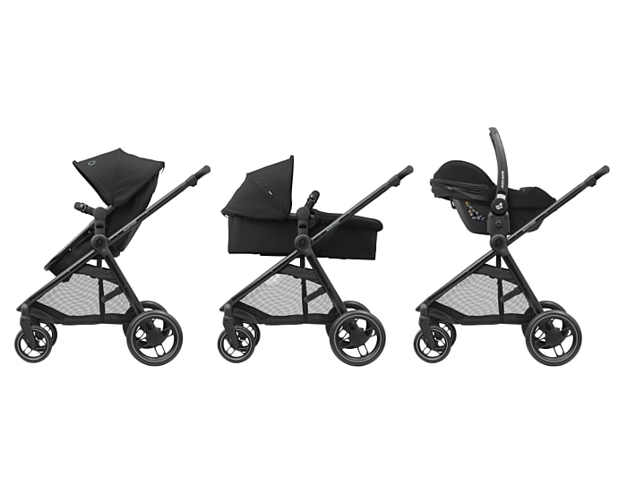 Zelia³ 0 - 4 Y   0 - 22 kg    2-in-1-Sitzeinheit |    Einhändig zusammenklappbar |    Riesiger Einkaufskorb |    Travelsystem |