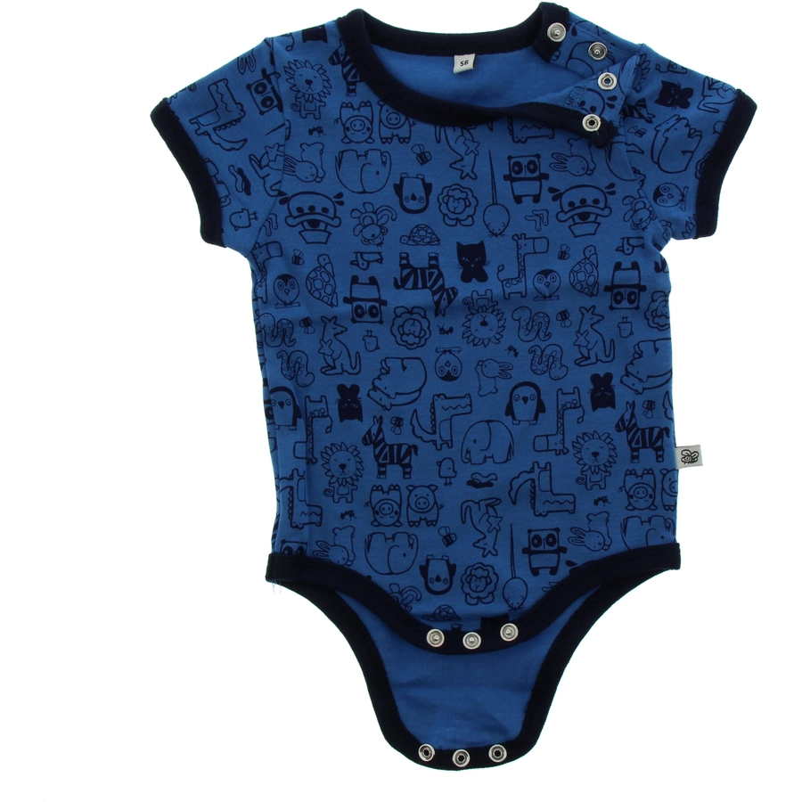 Pippi Langarm Body 4er-Pack blue