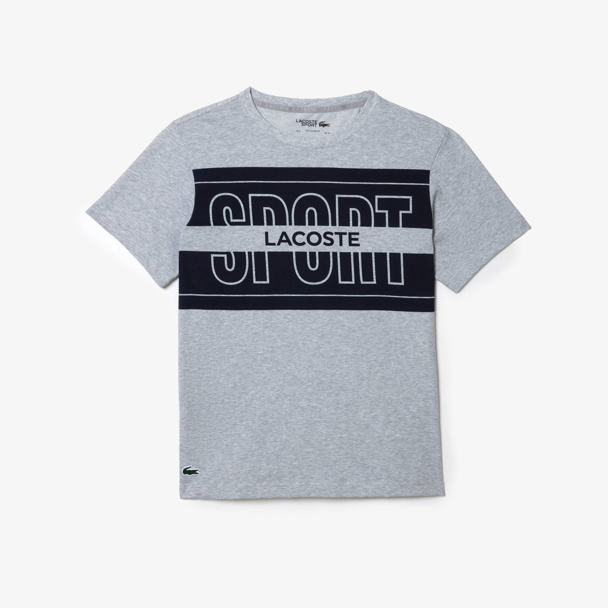 T-shirt Sport regular fit en coton T-Shirts - Gris - Lacoste - Homme